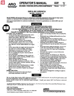 ARO PG087A-A5 Operator'S Manual предпросмотр