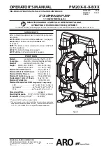 ARO PM20 Series Operator'S Manual предпросмотр