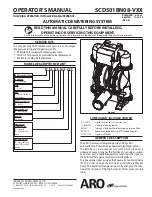 ARO SCD501BN08-V Series Operator'S Manual предпросмотр