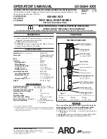 ARO TWO-BALL 650684-XXX Operator'S Manual предпросмотр