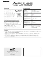 Предварительный просмотр 2 страницы AROFLY A-PULSE Quick Start Manuals