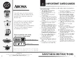 Preview for 2 page of Aroma Professional AFD-815B Instruction Manual