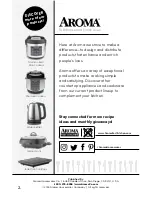 Preview for 2 page of Aroma Professional ARC-1230B Instruction Manual