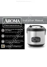 Aroma Professional ARC-3000S Instruction Manual preview