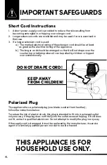 Preview for 4 page of Aroma Professional AWK-211SD Instruction Manual