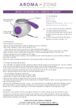 Preview for 1 page of Aroma-Zone COSMETIC MELTING BOWL Instructions