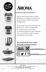 Preview for 2 page of Aroma 3-in-1 Grillet ASP-218B Instruction Manual