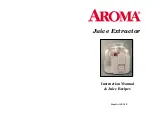 Preview for 1 page of Aroma ACJ-260 Instruction Manual & Juice Recipes
