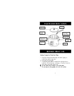 Предварительный просмотр 5 страницы Aroma ADF-135 Instruction Manual