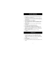 Preview for 9 page of Aroma ADF-135 Instruction Manual