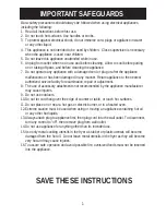 Предварительный просмотр 3 страницы Aroma ADF-189 Instruction Manual