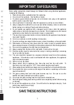 Preview for 2 page of Aroma AeroMatic AST-910 Instruction Manual & Recipe Manual