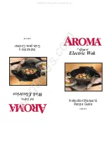 Aroma AEW-305 Instruction Manual & Recipe Manual предпросмотр