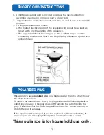 Предварительный просмотр 4 страницы Aroma AEW-316 Instruction Manual & Authentic Cooking Manual