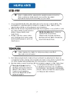 Предварительный просмотр 9 страницы Aroma AEW-316 Instruction Manual & Authentic Cooking Manual