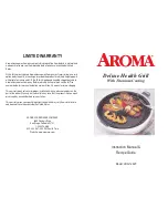 Предварительный просмотр 1 страницы Aroma AHG-1460 Instruction Manual & Recipe Manual