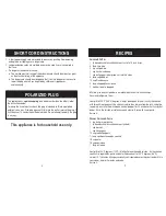 Preview for 4 page of Aroma AHG-1460 Instruction Manual & Recipe Manual