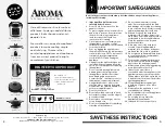 Предварительный просмотр 2 страницы Aroma AHP-511 Instruction Manual