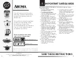Preview for 2 page of Aroma ANW-102 Instruction Manual