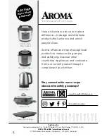 Preview for 2 page of Aroma ARC-1020SB Instruction Manual