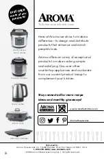 Предварительный просмотр 2 страницы Aroma ARC-1040SB Instruction Manual