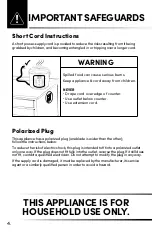 Предварительный просмотр 4 страницы Aroma ARC-1040SB Instruction Manual