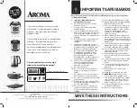 Предварительный просмотр 2 страницы Aroma ARC-1126SBL Instruction Manual