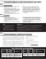 Предварительный просмотр 2 страницы Aroma ARC-363-1NG Instruction Sheet