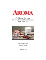 Preview for 1 page of Aroma ARC-3946 Instruction Manual & Cooking Manual