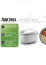 Aroma ARC-52 Instruction Manual preview