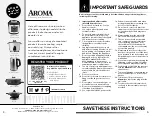 Предварительный просмотр 2 страницы Aroma ARC-753-1SG Instruction Manual