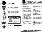 Preview for 2 page of Aroma ARC-757SG Instruction Manual