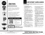 Предварительный просмотр 2 страницы Aroma ARC-757SG Instruction Manual