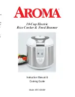 Aroma ARC-820SW Instruction Manual & Cooking Manual preview