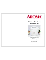 Предварительный просмотр 1 страницы Aroma ARC-840 Instruction Manual & Recipes