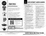 Предварительный просмотр 2 страницы Aroma ARC-904SB Instruction Manual