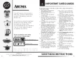 Предварительный просмотр 2 страницы Aroma ARC-914D Instruction Manual