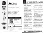 Предварительный просмотр 2 страницы Aroma ARC-966BD Instruction Manual