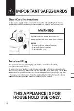 Preview for 4 page of Aroma ARC-994SB Instruction Manual