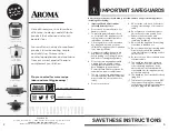Preview for 2 page of Aroma ASP-610 Instruction Manual