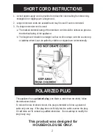 Preview for 7 page of Aroma AWK-115S Instruction Manual