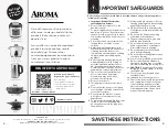 Preview for 2 page of Aroma AWK-1402SB Instruction Manual