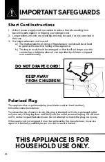 Preview for 4 page of Aroma AWK-266SB Instruction Manual