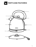 Preview for 5 page of Aroma AWK-505SB Manual