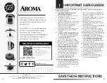 Preview for 2 page of Aroma AWT-1503S Instruction Manual