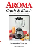 Preview for 1 page of Aroma Crush & Blend ABD-530G Instruction Manual