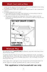 Preview for 4 page of Aroma FlipGrill AHG-2233 Instruction Manual