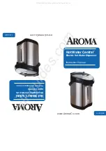 Aroma Hot Water Central AAP-340SB Instruction Manual preview