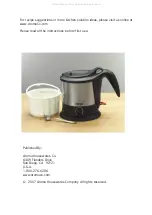 Предварительный просмотр 2 страницы Aroma Pasta Plus AWK-160SB Instruction Manual