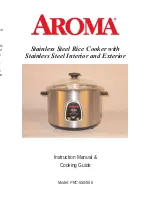 Aroma PRC-550 Instruction Manual & Cooking Manual preview